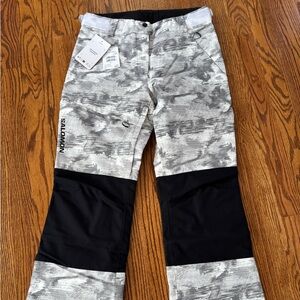 Salomon Bashley Puff Skin Snow Pants Womens Waterproof Insulated S M